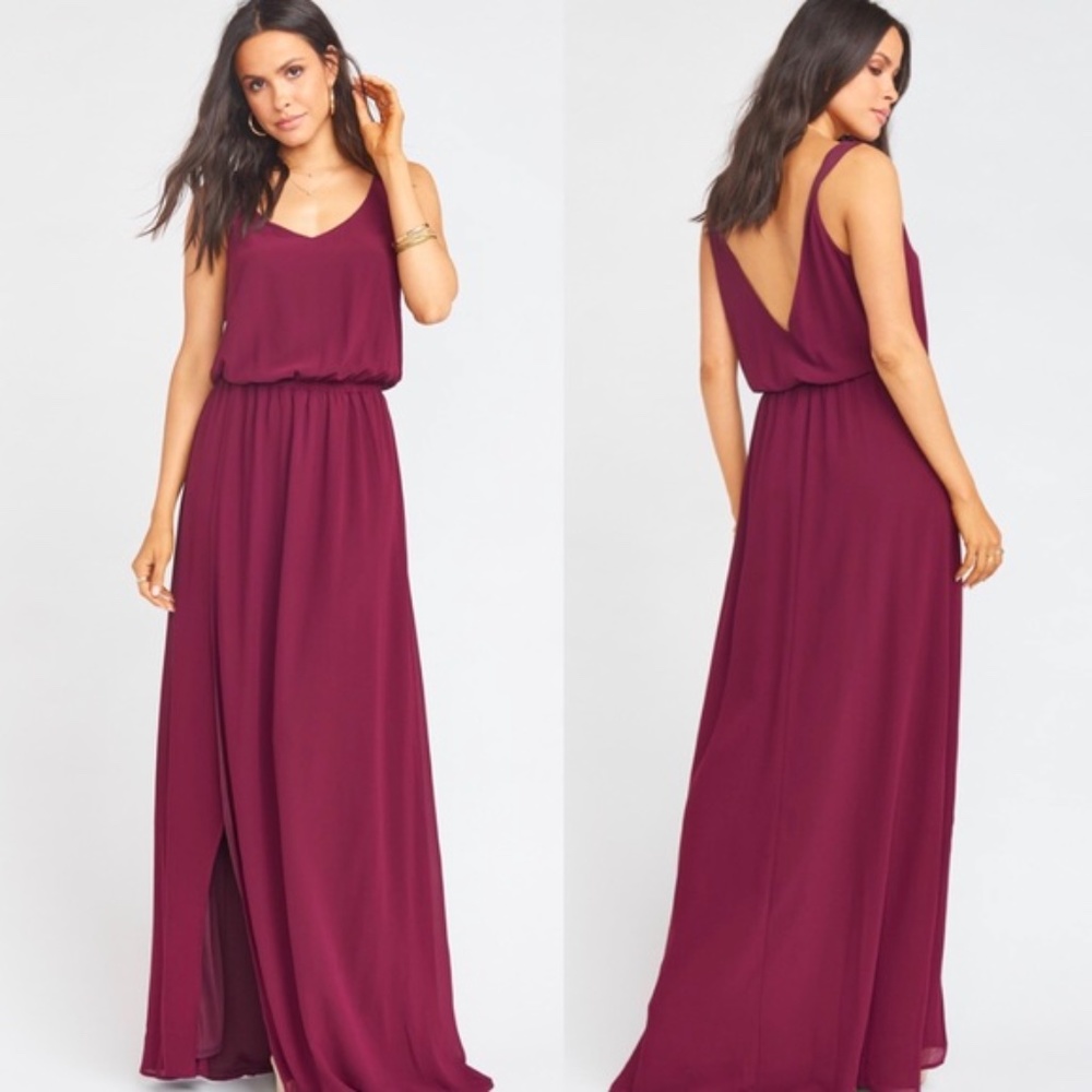Show Me Your MuMu, Merlot Kendall Maxi Dress, XXS